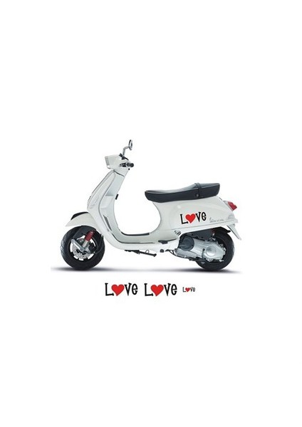 Sticker Master Vespa Love Sticker Oto Motor Pc Etiket