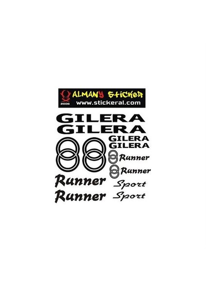 Sticker Master Gilera Runner Sticker Oto Motor Pc Etiket