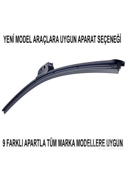 Silecek Marka Model Uyumlu 9 Aparatlı 38 cm