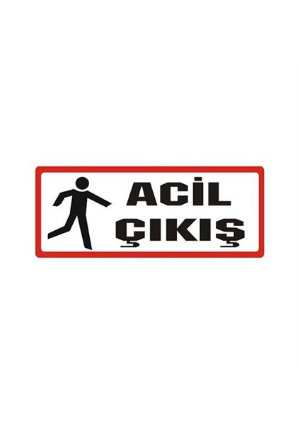 Sticker Master Acil Çıkış Sticker Oto Motor Pc Etiket