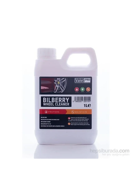 Valet Pro Bilberry Wheel Cleaner - Konsantre Ph Nötr Jant Temizleyici 1 L