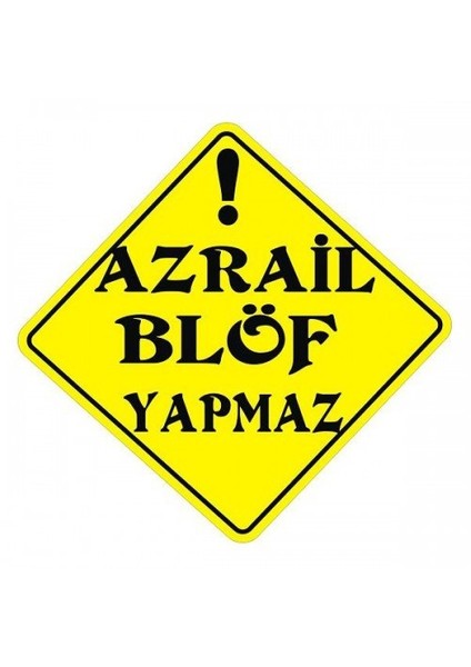 Sticker Master Azrail Blöf Yapmaz Sticker Oto Motor Pc Etiket
