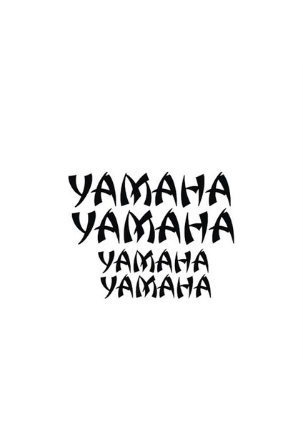 Sticker Master Yamaha Sticker Set Oto Motor Pc Etiket
