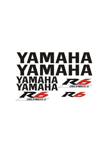 Sticker Master Yamaha R6 Sticker Set Oto Motor Pc Etiket