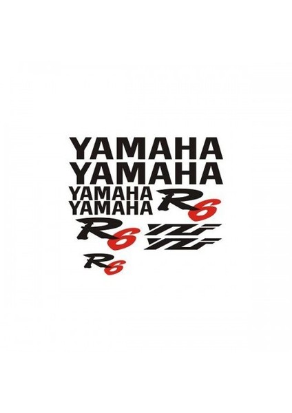 Sticker Master Yamaha Yzf R6 Sticker Set Oto Motor Pc Etiket