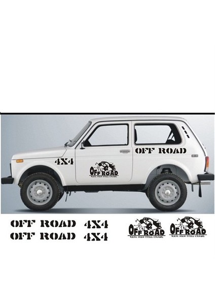 Sticker Master Lada Niva Sticker Set-1 Oto Motor Pc Etiket