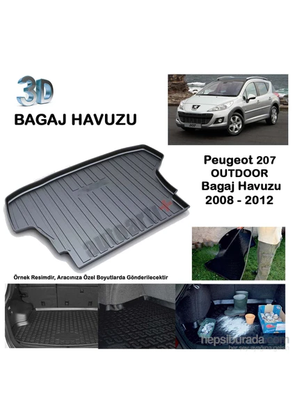 Peugeot 207 Outdoor Bagaj Havuzu-9007655