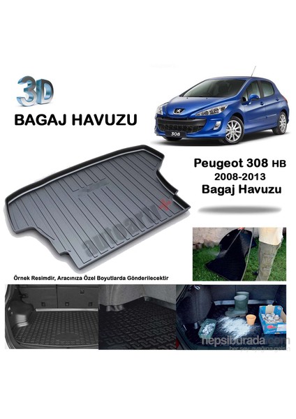 Peugeot 308 Hb Bagaj Havuzu 2008/2013-9007660