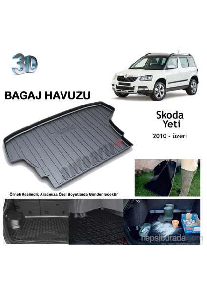 Skoda Yeti Kısa Şase  Bagaj Havuzu-9007711