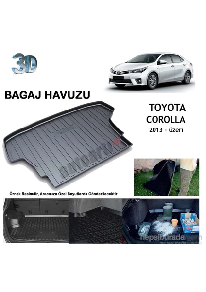 Toyota Corolla Sedan 2013-Üzeri  Bagaj Havuzu-9007721