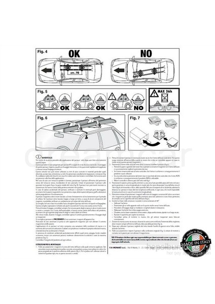 Shuttle Mıknatıslı Kayak Bagajı Made in Italy