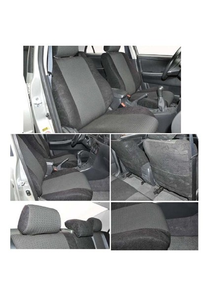 Toyota Corolla Verso 2007 sonrası Siyah renk Araca özel Oto Koltuk Kılıfı