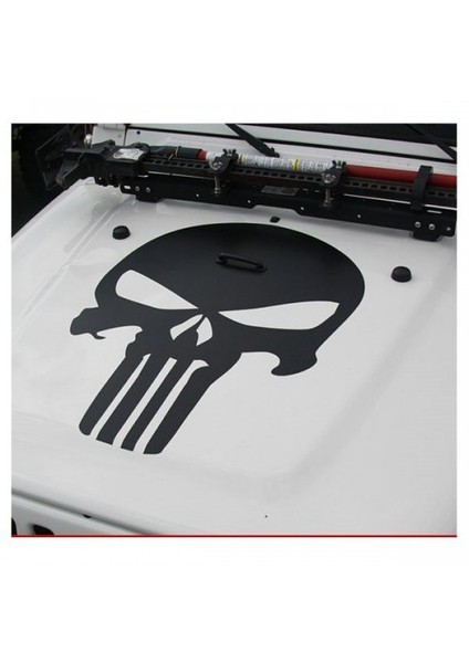 Sticker Master Jeep Ön Kaput Punisher Sticker Oto Motor Pc Etiket