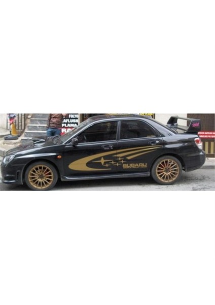 Sticker Master Subaru Yan Şerit Sticker Set Oto Motor Pc Etiket