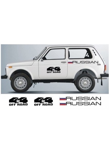 Sticker Master Lada Niva Sticker Set-6 Oto Motor Pc Etiket