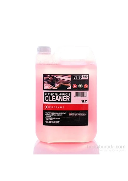 Valet Pro Classic All Purpose Cleaner - Konsantre İç ve Dış Genel Temizleyici 5 L