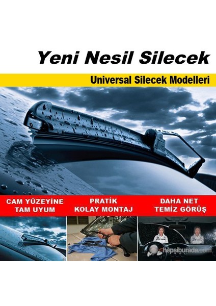 Silecek Süpürgesi Universal Muz Tip 430 mm 39400