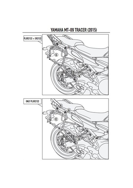 Gıvı Plxr2122 Yamaha Mt-09 Tracer (15-16) Yan Çanta Tasıyıcı