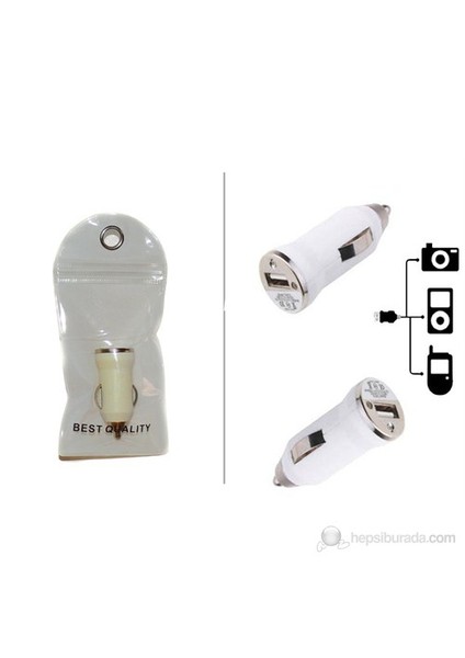 Travel Charger Usb Çakmak Soket Beyaz