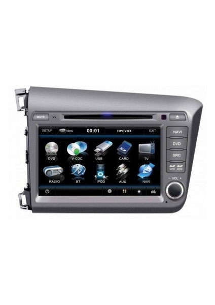 Dva 9950 Hd Honda Civic Black Edition 7 Inch Navigasyonlu Multimedya