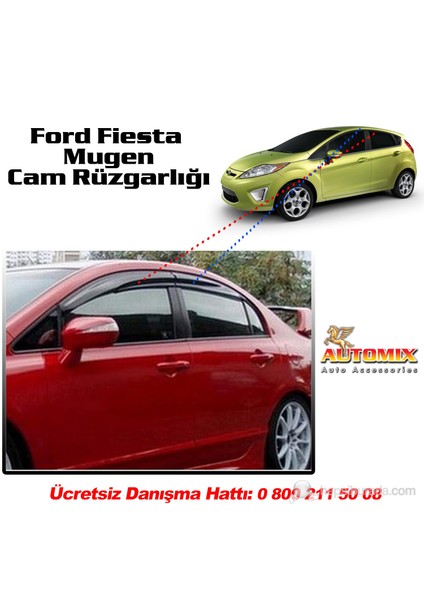 Ford Fiesta Mugen Cam Rüzgarlığı 2010-2012 arası