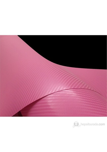Pembe Hava Kanallı Karbon Folyo 127X100 Cm