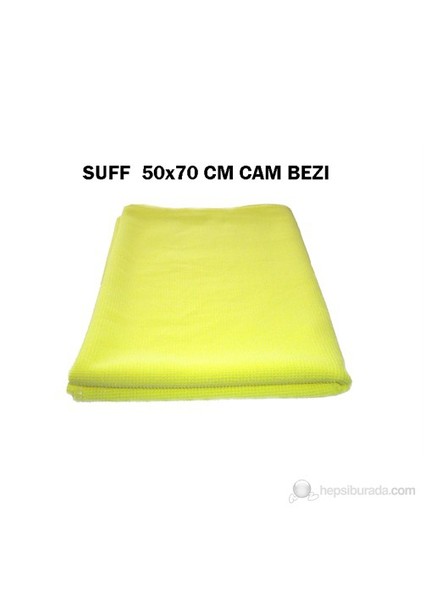 Suff 50x70 cm Mikrofiber -Sarı-Cam Bezi 20235
