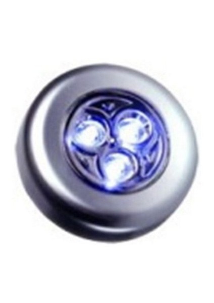 Dokunmatik 3 Led Lamba Yapışkanlı Gümüş 3500601
