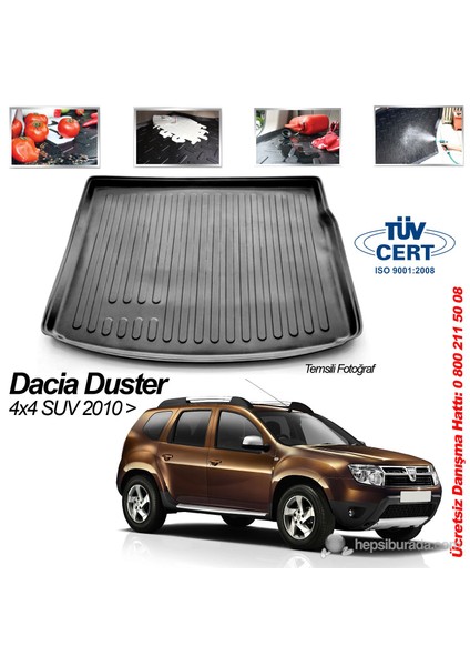 Dacia Duster 4x4 Suv Bagaj Havuzu Paspası 2010->Sonrası