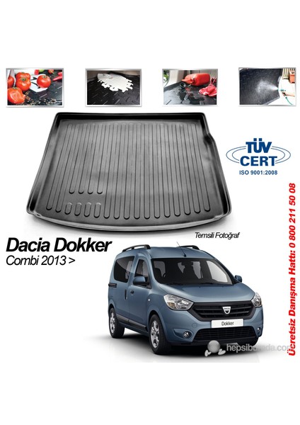 Dacia Dokker Combi Bagaj Havuzu Paspası 2013->Sonrası