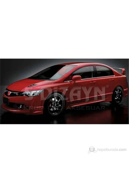 S-Dizayn Honda Civic Cam Çıtası 6 Prç. P.Çelik (2006-2012)