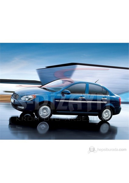 S-Dizayn Hyundai Accent/Era Cam Çıtası 4 Prç. P.Çelik (2006>)
