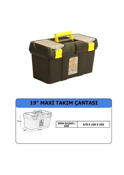 19 İnç Kapaklı Gözlü Malzeme Çantası 44a005