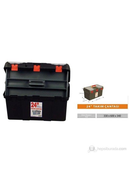 24 inç Kapaklı Gözlü Malzeme Çantası 44a007