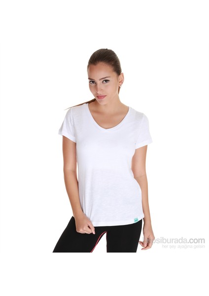 Kadın V Yaka T-Shirt