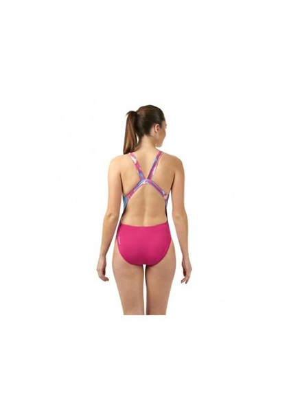 8-083709257 Alv Digi Lbck Af Pink/Blue Tek Parça Bayan Mayo Kadın Mayo fiyatları