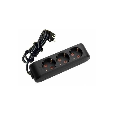 Viko Multi-Let Siyah Üçlü Priz Topraklı Kablolu Çocuk Korumalı 3 Metre-Siyah 90133303