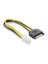 Sata 15Pin M / 4Pin Pcı Güç Kablosu - 15Cm 1
