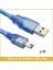 Usb 2.0 Am / Mini (B) 5Pin Round,Gold Açık Mavi - 3M 1