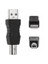 Usb Am-Bm Adapter Connector A Male To B Male Black 1