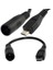 Dc 5.5Mm X 2.1Mm Barrel Jack To Micro Usb B 5P Male Power Connector Short Kablo - 20Cm 1