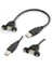 Usb 2.0 A Female Socket Panel Mount To Usb A Male Plug Extension Cable - 1M 1