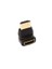 Hdmı M / Hdmı F 90Derece Oval Başlık - Gold/Black 1