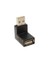 Usb 2.0 M 90Derece Büyük / Usb A F - Nickel/Black 1