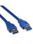 Usb 3.0 M / Usb 3.0 M Kablo - 1.5 M - Mavi 1