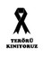 " Terörü Kınıyoruz " Siyah Sticker 10x10 cm 1