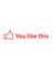" You Like This " Kırmızı Sticker 18x4 cm 1