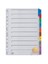 Ayraç (A4/1-10 Rakam/Klasik Renkli)180Gr/M² Karton,Mylar İle Güçlendirilmiş Kulakçıklar Ve Delikler Sv-5524/K 1