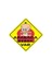 Sticker Master Arabada Bebek Var Sticker -Sarı Yazı Oto Motor Pc Etiket 1
