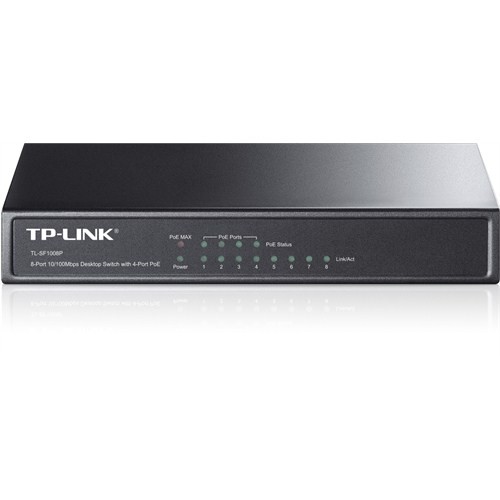 TP-LINK TL-SF1008P 8 PORT 10/100 SWITCH POE Resim-1